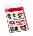 SC Freiburg SCF Hauttattoo Set, Aufkleber, Sticker, Autoaufkleber, Gesichtaufkleber etiqueta engomada, autocollant 17-100251