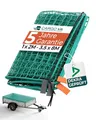 CargoVA® Intelligentes Anhängernetz 2,3x2,3M [DEKRA Geprüft] - Pritschennetz mit Gummiseil und Eckenmarkierung - zur perfekten Ladungssicherung