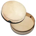 Schlagwerk RTBEN Bendir Rahmentrommel Traditional mit Schnarr-Effekt - ⌀ 40 cm / 16 Zoll - Ziegenfell, stimmbar mit Schnarr-Saiten - Buchenholz, sehr leicht - Super Handling mit Griffloch!