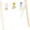 small Foot Baby Spielbogen „Seaside“ aus Holz, Babyspielzeug zur Beschäftigung und Stärkung der Motorik, 12334