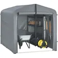 FAHRRADGARAGE Grau, 159x165x219cm