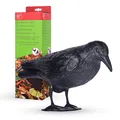 Taubenabwehr Raven – Vogelabwehr zur Vertreibung von Vögeln – KunststoffTaube...