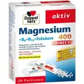 DOPPELHERZ Magnesium+B Vitamine DIRECT Pellets, 20 St PZN 01026875