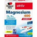 DOPPELHERZ Magnesium+B Vitamine DIRECT Pellets 20 St. PZN 01026875