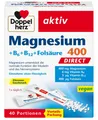 ✅ Doppelherz Magnesium 400 DIRECT + B6 + B12 + Folsäure, 40 Portionsbeutel ✅