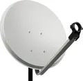 PremiumX PXS80 Satellitenschüssel 80cm Stahl Hellgrau Satellitenantenne SAT Spiegel