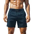 Höhenhorn Badeshorts Wellenmaster Herren Badehose Schnelltrocknend für Männer blau M