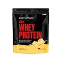 Body Attack 100% Whey Protein - Banana Milk, 900 g - Made in Germany - Extra cremiges Eiweißpulver mit Hydrolysat & BCAA´s, unterstützt Muskelaufbau und Diäten - Für Sportler & Athleten