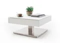 MCA furniture Couchtisch Couchtisch Mariko, Glas / MDF, 75x75, weiß (no-Set), Breite 75 cm, Tischplatte aus Glas,MDF