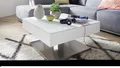 Couchtisch Beistelltisch Wohnzimmertisch weiß Glas modern 75x75 cm Tisch Mariko