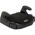 Graco Booster Basic R129, Autokindersitz ab ca. 7 bis 12 Jahre (135 bis 150 cm), Sitzerhöhung ohne Rückenlehne, Getränkehalter, schwarz, Black - Schwarz