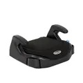Graco Booster Basic R129, Autokindersitz ab ca. 7 bis 12 Jahre (135 bis 150 cm), Sitzerhöhung ohne Rückenlehne, Getränkehalter, schwarz, Black
