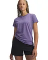 T-Shirt Rival Core - Lila Luxe / Weiß Damen Under Armour