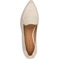 Tamaris Damen Leder Slipper flach weiches Fußbett 1-24237-46, Größe:40 EU, Farbe:Beige - Beige - 40