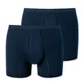 Schiesser Herren Unterhose mit Eingriff Feinripp | 2er Pack