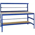 PROREGAL Packtisch Tiger HxBxT 150 x 180 x 75 cm Tragkraft 300 kg Blau