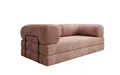 Luxusbetten24 Sofa Designer Sofa Lazy 3 Sitzer, mit Aufklappfunktion und Cordbezug, Rosé