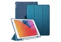 Fintie Tablet-Hülle für iPad 9. Gen 2021/8. Gen 2020/7. Gen 2019 10.2 Zoll mit Stifthalter, ultradünne leichte Case mit transparenter Rückseite & Auto Schlaf/Wach
