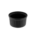 COFI 1453 Almina 6 Teiliges Muffinform-Set Schale aus Porzellan Rund 180 ml Schwarz