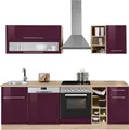 KOCHSTATION Küchenzeile KS-Eton, ohne E-Geräte, Breite 240 cm