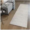 Tapiso Läufer SARI, rechteckig, Höhe: 10 mm, Kurzflor Flurläufer, pflegeleicht, Wohnzimmer Schlafzimmer Flur Küche grau 60 cm x 160 cm x 10 mm