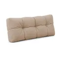 POKAR Palettenkissen Palletenauflagen Palettenpolster Palettensofa Palettenmöbel Schaumflocken Kissen für Europaletten Sitzkissen 120x40, Beige