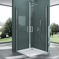Mai & Mai Duschkabine 70x85 Eckeinstieg Hebe-Senk Mechanismus Duschabtrennung ESG-Sicherheitsglas Lotus-Effekt Faltbar Ravenna24