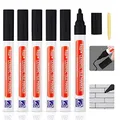 6 Stück Fugenstift Schwarz, Fugenstift Fliesen,Fugenmörtel Bad Wasserfest,Fug...