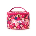 Legami - Beauty Case Hello Beauty, Flowers Motiv, geräumige Kosmetiktasche, Reißverschluss, Innenfächer, Pinselhalter, Reisekosmetiktasche, 21x19 cm