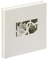 walther design Fotoalbum weiss 28 x 30,5 cm Leineneinband, Hochzeitsalbum Sweet Heart UH-123