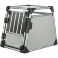 TRIXIE Tiertransportbox Transportbox, Aluminium - hellgrau/silber - 53 × 61 × 74 cm grau|silberfarben 53 × 61 × 74 cm