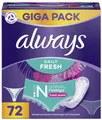 72 always Slipeinlage Daily Fresh Flexistyle Normal, Gigapack