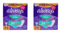 always Daily Fresh Normal Flexisryle Fresh Scent Slipeinlagen , 2x72er EA769874