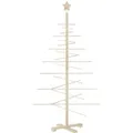 vidaXL Weihnachtsbaum Holz Zum Schmücken 150 cm Massivholz Kiefer