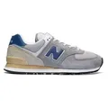 New Balance 574 Wildleder Trainer, Grau 42 EU - Beige/Blau - 42