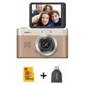 KODAK Digitalkamera Pixpro C1 CMOS 5x 16MP Braun - Bundle - Braun