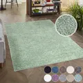 Hochflor-Teppich CARPET CITY "City Shaggy", grün, B:60cm H:30mm L:110cm