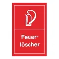 Hinweißchild Feuerlöscher rot