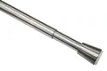 GARDINIA Spannstange, Ausziehbar, Gardinenstange ohne Bohren und Schrauben, Edelstahl, Ø 23/26 mm, Länge 130-220 cm