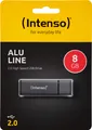 Intenso USB 2.0 Stick 8GB, Alu Line, anthrazit (R) 28MB/s, (W) 6.5MB/s, Retail-Blister