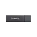 Intenso Alu Line Typ-A 8GB USB-Stick Anthrazit Mit Schutzkappe, bis zu 28 MB/s,