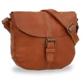 Gusti Handtasche Leder - Candice Umhängetasche Schultertasche Tasche Partytasche Henkeltasche Festivaltasche Tragetasche Leder (Braun)