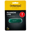 kQ Intenso Rainbow Line USB Stick 8 GB USB 2.0 grün