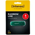 Intenso Rainbow Line 8GB USB Drive 2.0 grün USB-Stick