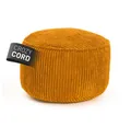 Lumaland Sitzsack Sitzsack-Hocker Pouf rund Cord 50l senfgelb, supersofte Füllung EPS-Perlen