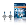 Osram COOL BLUE® INTENSE H4, +100% more brightness, up to 5,000K, halogen headlight lamp, LED look, Hanging folding box (2 lamps)