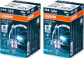 2St OSRAM H4 Cool Blue INTENSE NextGeneration 5000K +100% 12V 60/55W P43t