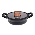 GRÄWE Servierpfanne 24 cm, Aluguss, Antihaftbeschichtung, induktionsgeeignet, Serie Alu-Line, PFAS- und PFOA-frei