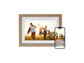 ROLLEI Smart Frame WiFi 1010 Digitaler Bilderrahmen, 25,53 cm, 1280 × 800 Pixel, Holzoptik Eiche, Weiß