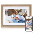 Rollei Smart Frame WiFi 1010 Digitaler Bilderrahmen 10,1 Zoll Frameo Digital Photo Frame 1280x800 IPS Touchscreen 32GB Speicher Holzoptik Eiche Digitaler-Bilderrahmen-Digital-Elektronischer-Fotorahmen